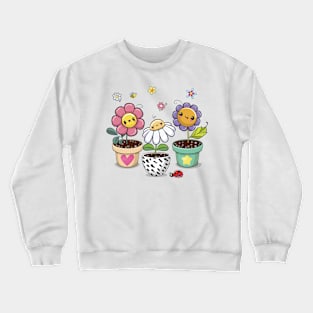 Three cute flowers Crewneck Sweatshirt